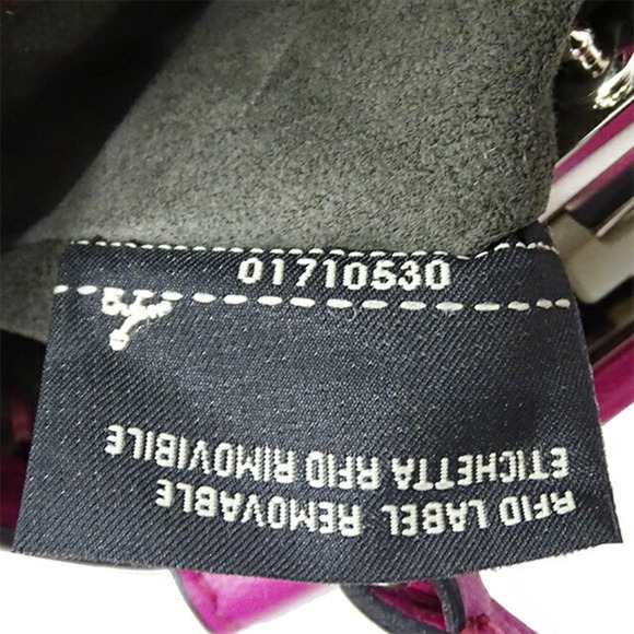 Fendi FENDI Bag Ladies Peekaboo Shoulder Leather Micro Purple 8M0355 - Picture 9 of 16